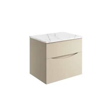 Crosswater Glide II 2 Drawer Basin Unit 600 Warm Stone product image - Image 1