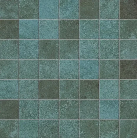 European Tiles Trace Mint Mosaic 30x30 detail view - Image 2