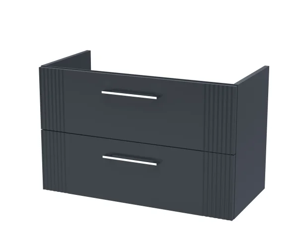 Nuie 800 W/h 2-drawer Unit Satin Soft Black