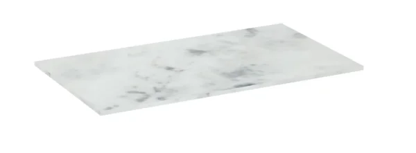 Saneux Uni 80cm Countertop - Matte Carrara White - 12mm