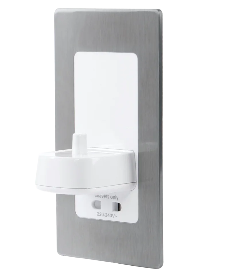 Proofvision Electric Toothbrush Charger W.shaver Brushed Steel product image - Image 1
