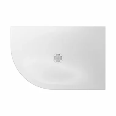 Crosswater Creo Offset Quadrant Shower Tray 800x1000 Lh 25mm White product image - Image 1