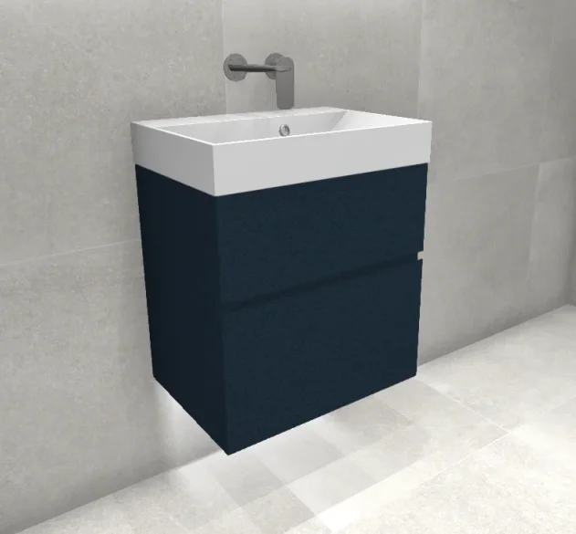 Faeber Venice 500mm Basin Unit Ocean Blue product image - Image 1