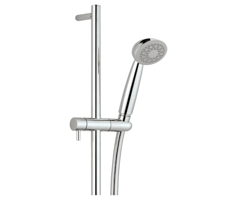 Just Taps Techno Slide Rail With Tosca Single Function Shower Handle Chrome product image - Image 1