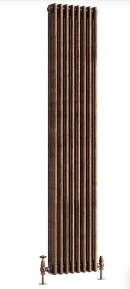 Cubico Clarence 3 Column Radiator 8 Sections 1800x380mm Antique Copper product image - Image 1