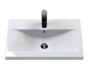 Hudson Reed 600 Mid-edged Basin 1th White