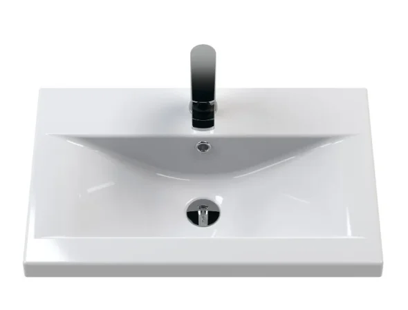 Hudson Reed 600 Mid-edged Basin 1th White product image - Image 1