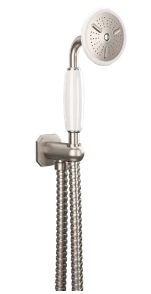 Crosswater Belgravia Handset, Wall Outlet and Hose Brushed Nickel