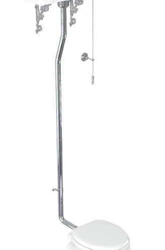 Burlington High Level Flush Pipe Kit Chrome