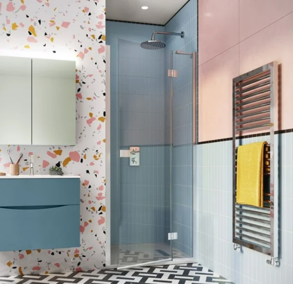 Crosswater Design Hinged Door Silver Clear 800 V2