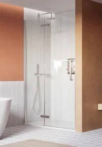 Crosswater Asura Hinged Door with Inline 1000 Chrome