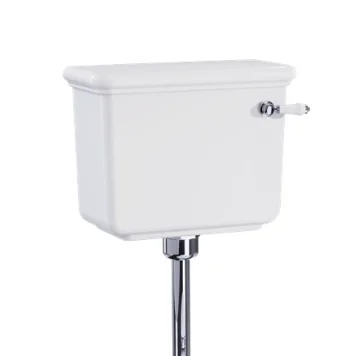 Burlington Guild Slimline 44cm Cistern With Lever White
