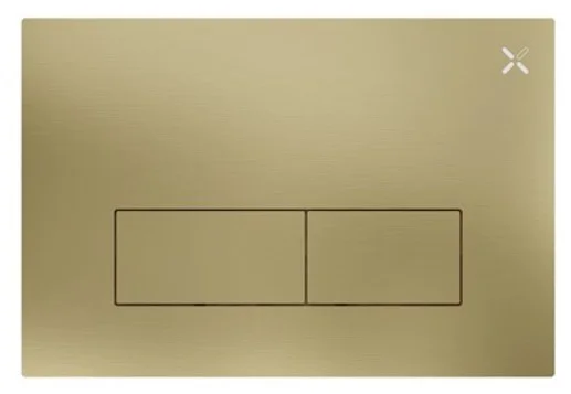Crosswater Mpro Stainless Steel Flush Plate Brushed Brass