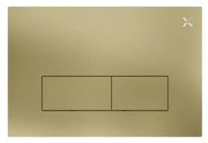 Crosswater Mpro Stainless Steel Flush Plate Brushed Brass