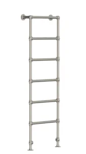 Lefroy Brooks Edwardian Ladder Towel Rail 183x59cm - Nickel