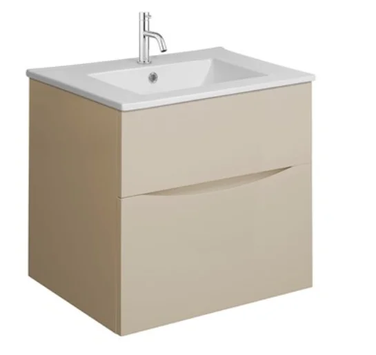 Crosswater Glide II 2 Drawer Basin Unit 500 Warm Stone
