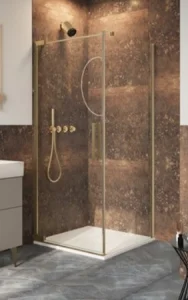 Crosswater Asura 8mm Side Panel for Hinged Door 700 Brushed Brass