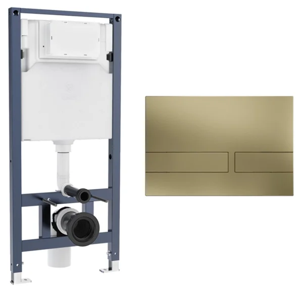 Crosswater Venue Frame Set 5 Brushed Brass