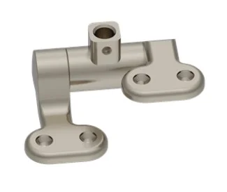 Burlington Guild Seat Hinges With Top Fixings Brushed Nickel