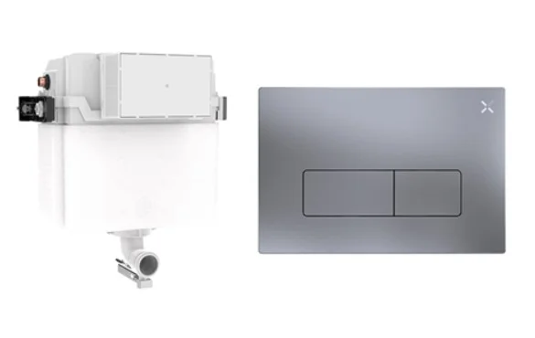 Crosswater Mpro Cistern Set 1 Brushed Nickel