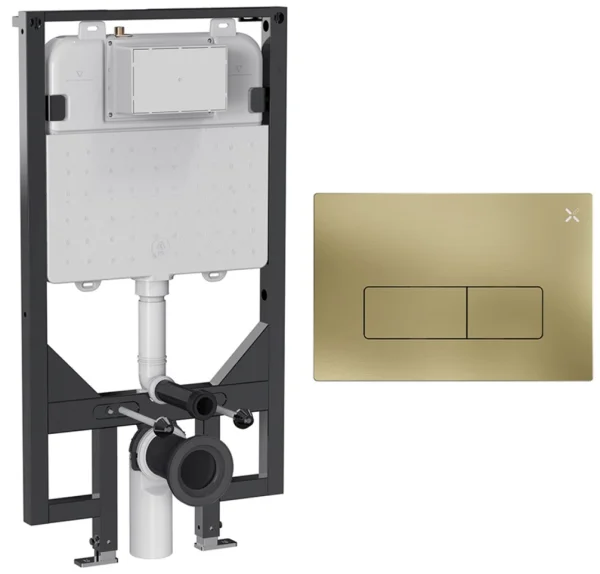 Crosswater Mpro Frame Set 3 Brushed Brass