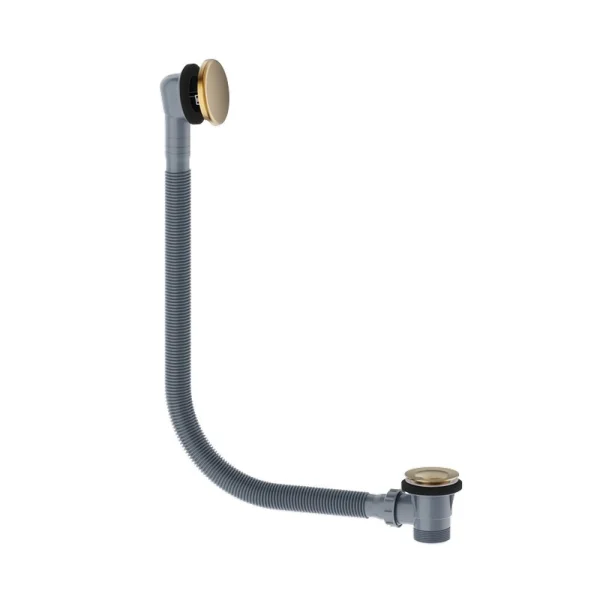 Britton Standard Click Clack Bath Waste And Overflow Brushed Brass