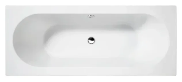 Crosswater Verge Double Ended Bath 1700 x 700mm White detail view - Image 2