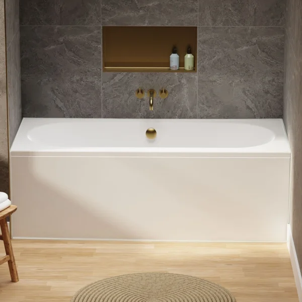 Crosswater Verge Double Ended Bath 1700 x 700mm White