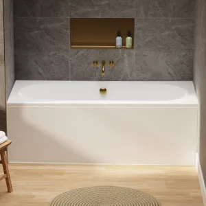 Crosswater Verge Double Ended Bath 1700 x 700mm White