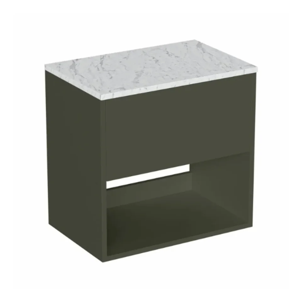 Britton Hackney Basin Unit 600mm Green Matt product image - Image 1