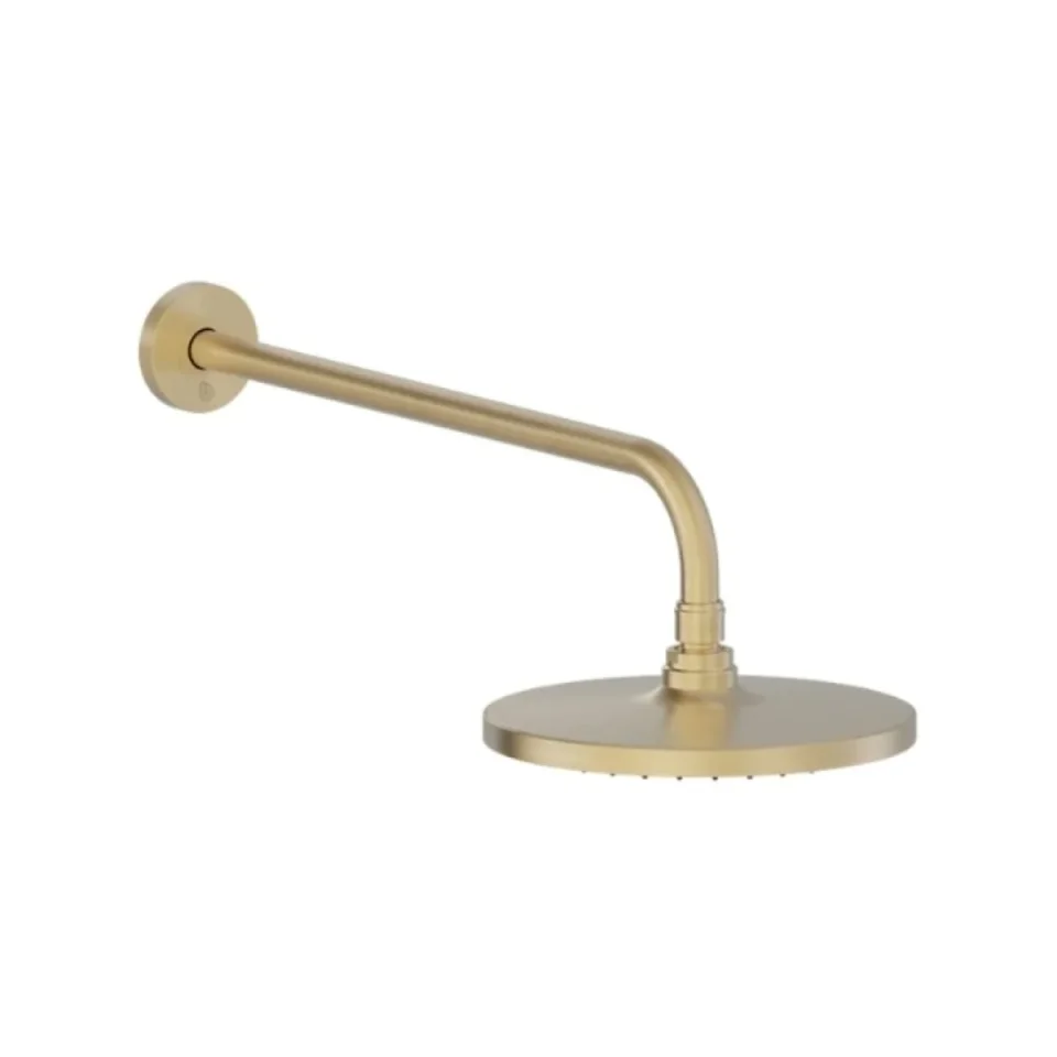 Britton Hoxton 2.0 290mm Rain Shower Head And Arm Brushed Brass product image - Image 1