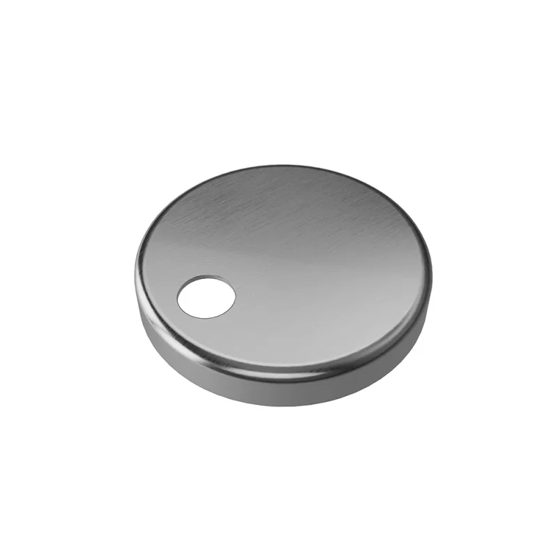 Crosswater Glide II Decorative Hinge Cover Brushed Nickel detail view - Image 2