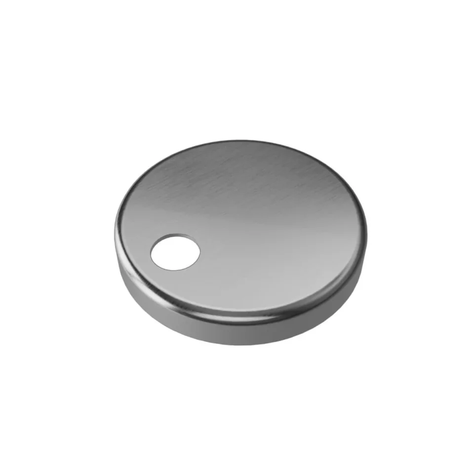 Crosswater Glide II Decorative Hinge Cover Brushed Nickel product image - Image 1