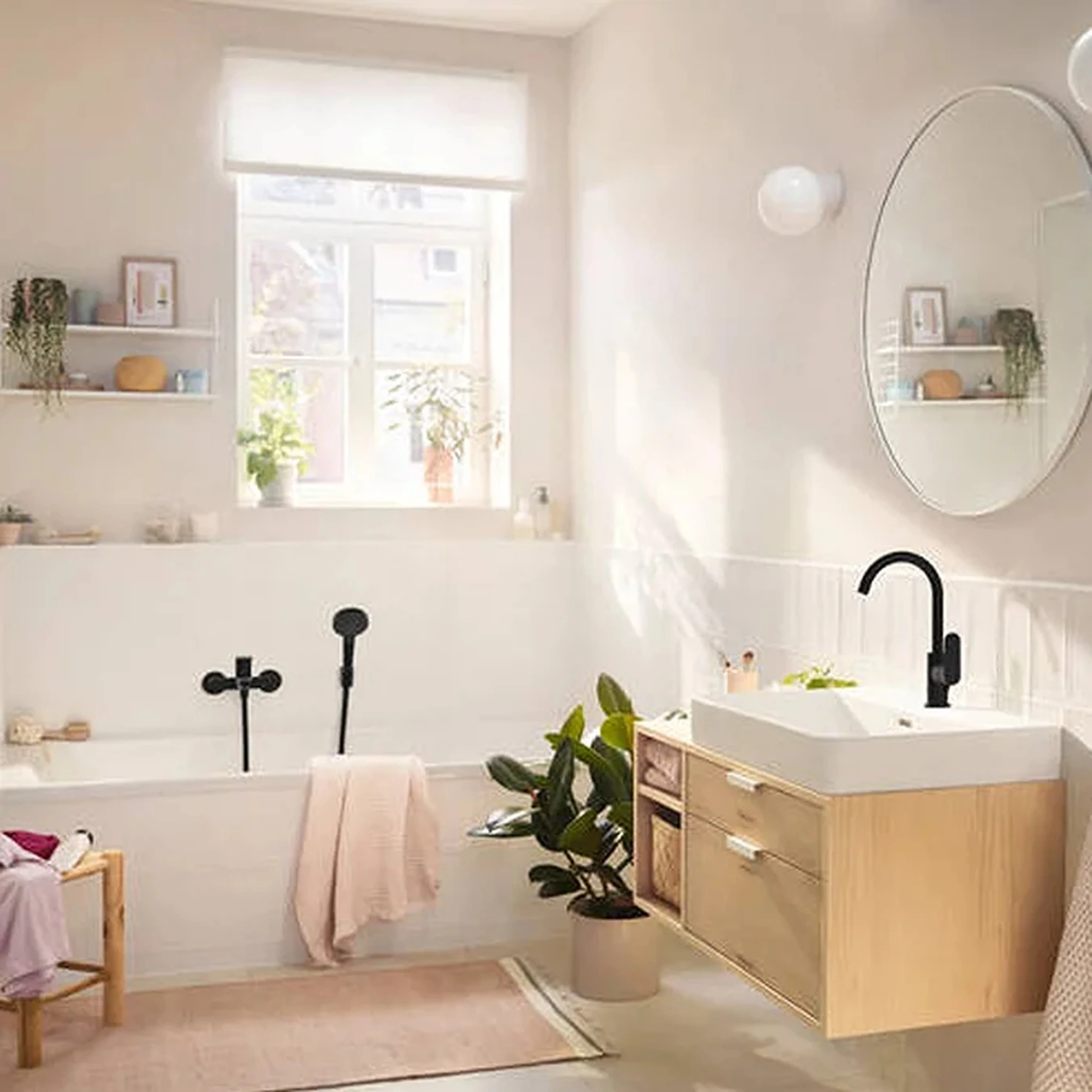 Hansgrohe Rebris S Manual Mixers 503 X 266 X 132mm Black - Matt