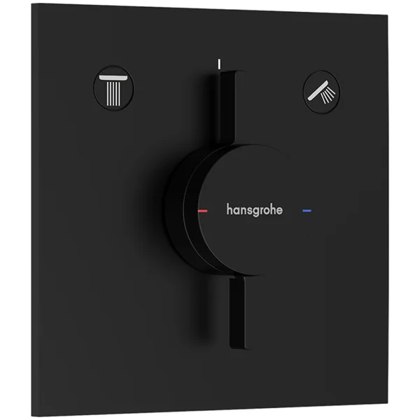 Hansgrohe Duoturn E Shower Mixers Concealed 237 X 265 X 175mm Black - Matt