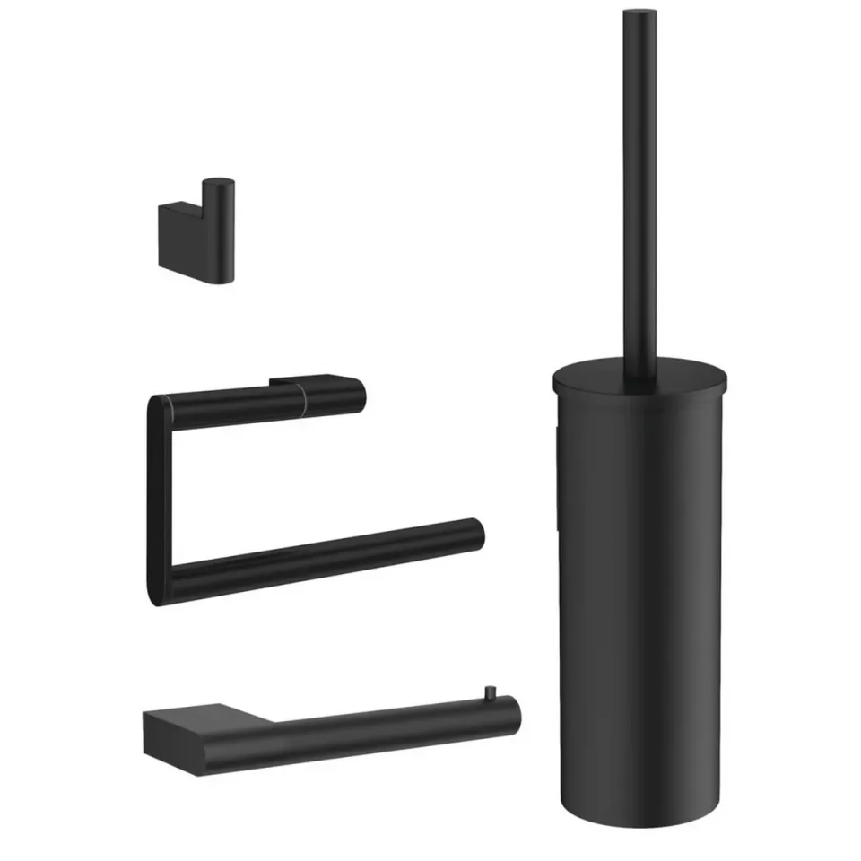 Crosswater ONEBOX- MPRO Wall Mounted Accessory Set Matt Black product image - Image 1