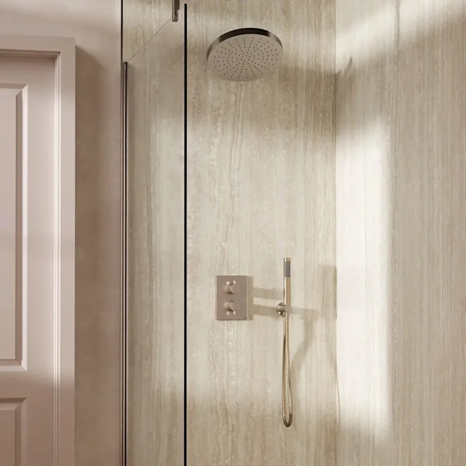 Crosswater Crossbox Shower Set 8 Brushed Nickel product image - Image 1