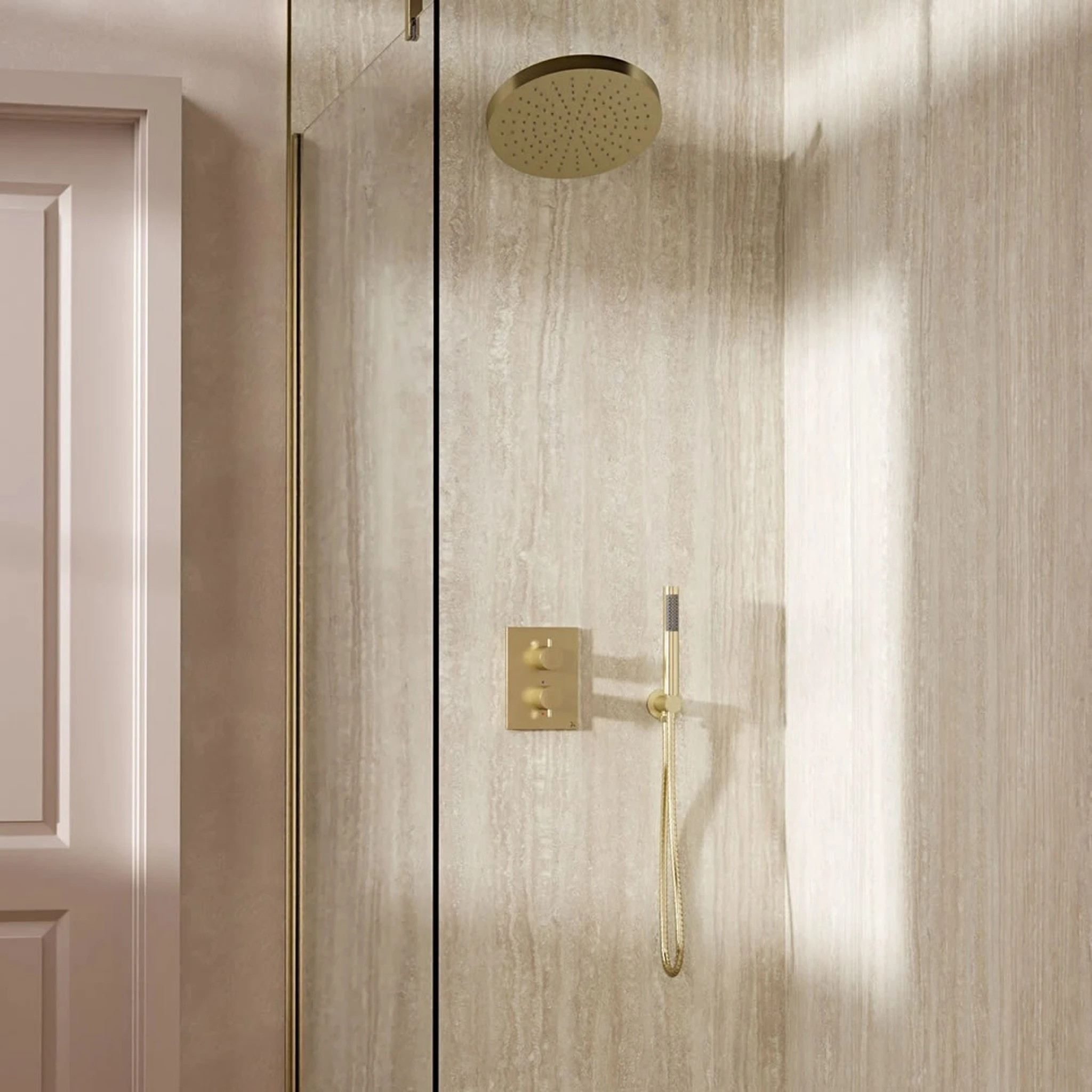 Crosswater Crossbox Shower Set 8 Brushed Brass