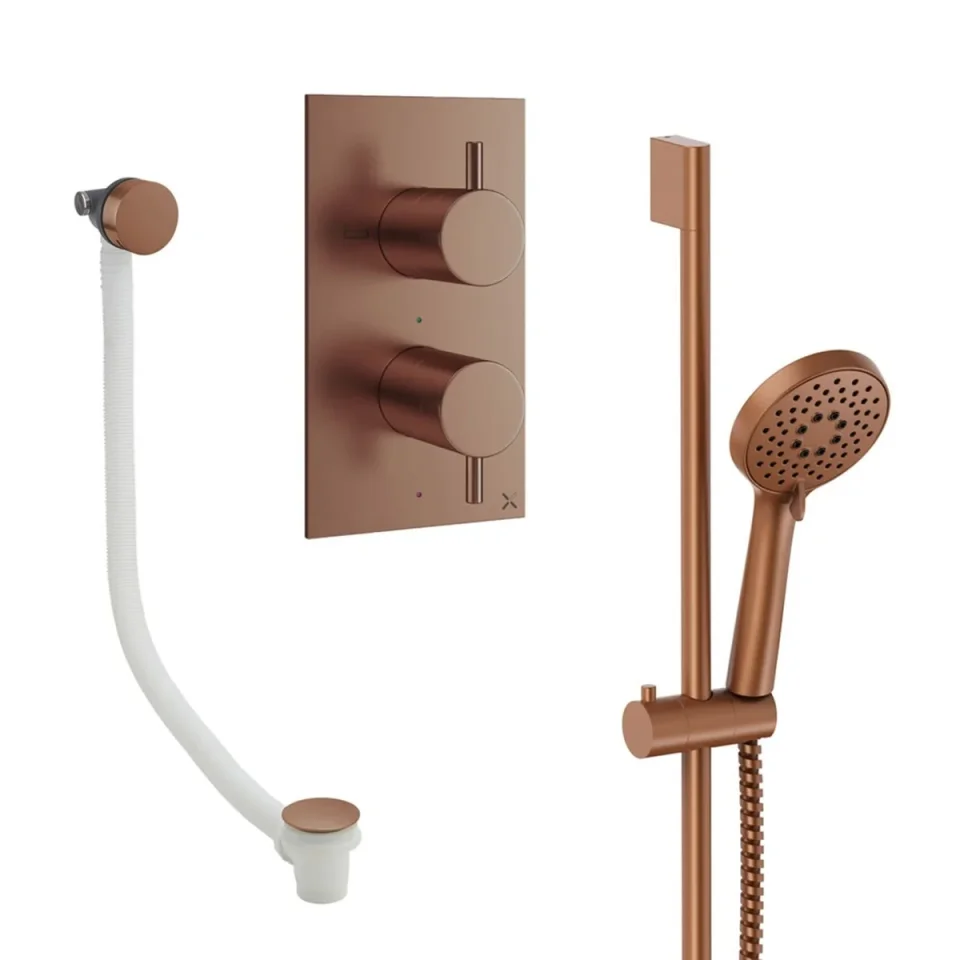Crosswater Design Shower Set 6 Brushed Bronze product image - Image 1