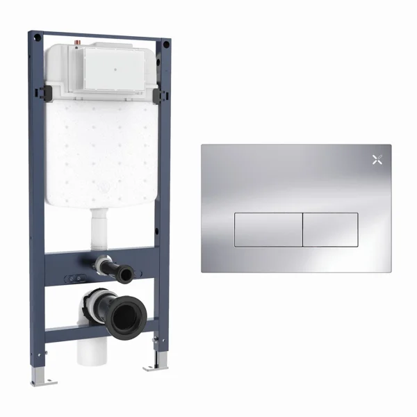 Crosswater Mpro Stainless Steel Frame Set 4 Chrome