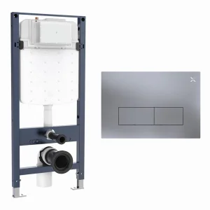 Crosswater Mpro Stainless Steel Frame Set 4 Brushed Nickel