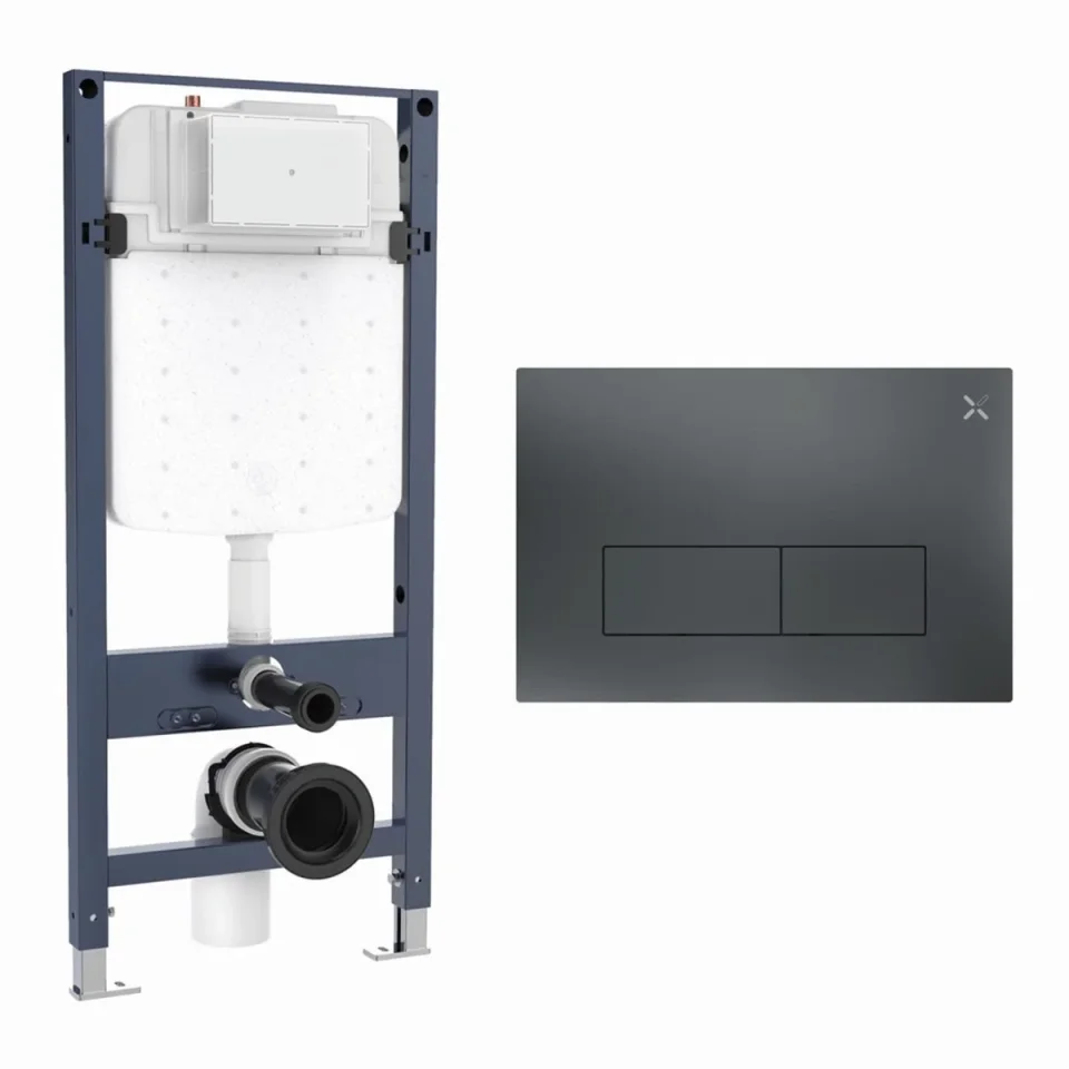 Crosswater Mpro Stainless Steel Frame Set 4 Slate product image - Image 1