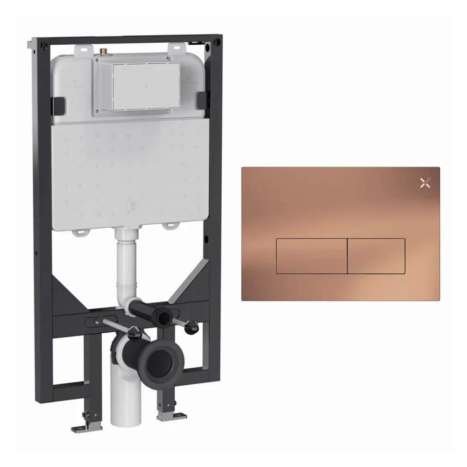 Crosswater Mpro Stainless Steel Frame Set 5 Brushed Bronze product image - Image 1