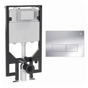 Crosswater Mpro Stainless Steel Frame Set 5 Chrome