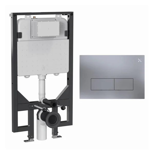 Crosswater Mpro Stainless Steel Frame Set 5 Brushed Nickel