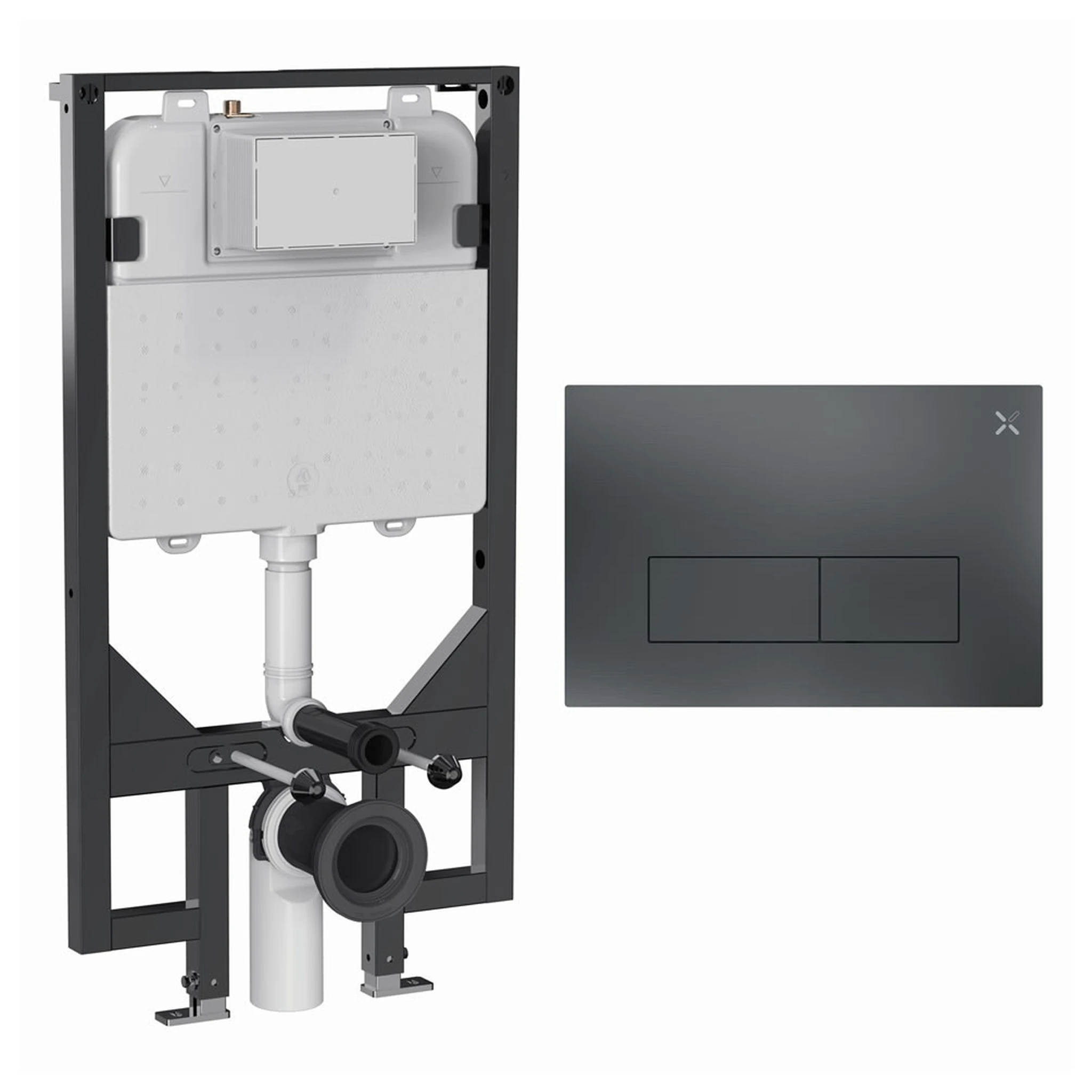 Crosswater Mpro Stainless Steel Frame Set 5 Slate