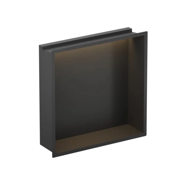 Crosswater Niches 305 X 305mm X 80mm With Led Light Strip Matt Black