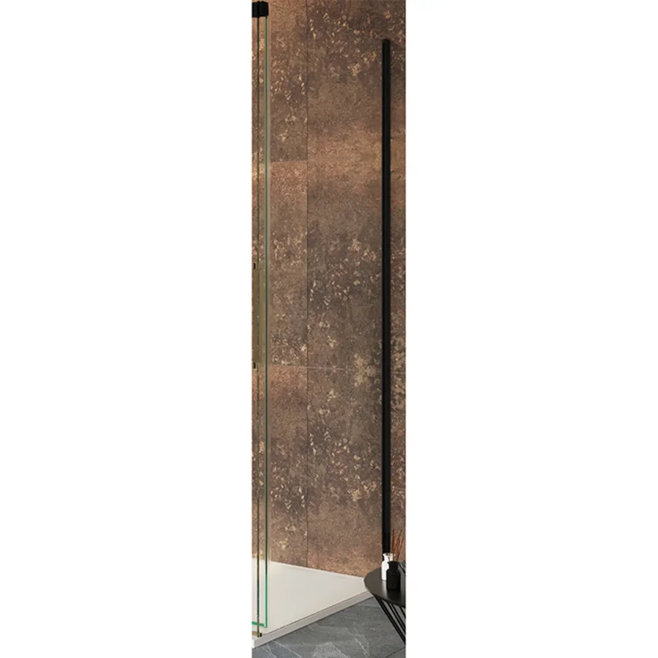 Crosswater Asura 8mm Side Panel for Sliding Door 800 Matt Black product image - Image 1