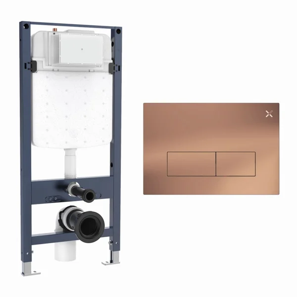 Crosswater Mpro Stainless Steel Frame Set 4 Brushed Bronze