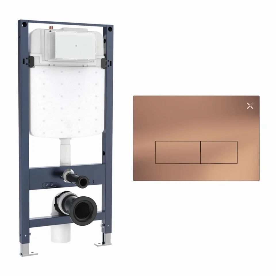 Crosswater Mpro Stainless Steel Frame Set 4 Brushed Bronze product image - Image 1